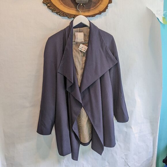 Antonio Marras side ruffle navy blazer size 6(42) BNWT - Picture 7 of 11